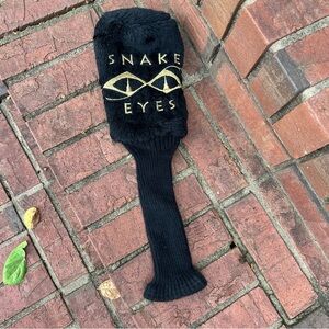 Vintage BELDING SPORTS Fuzzy  “Snake Eye” #1 Golf  Club Head Cover